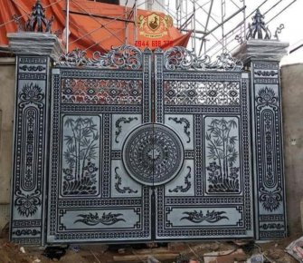 Công trình thiết kế thi công cổng nhôm đúc tại Vĩnh Long